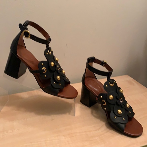 Chloe Shoes - See By Chloe Haya High-Heel Black Sandal - New